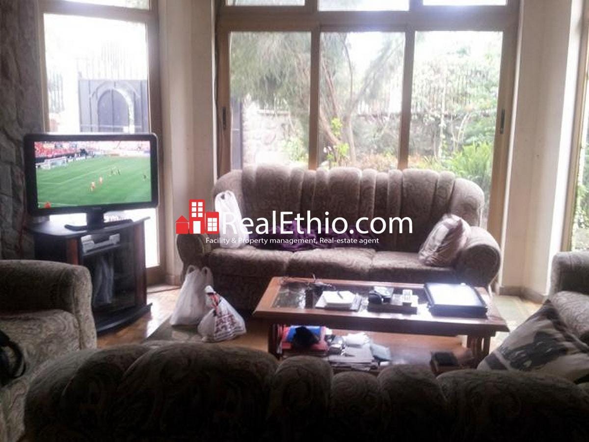 Three bed room ground plus one furnished house for rent at Gerji, Addis