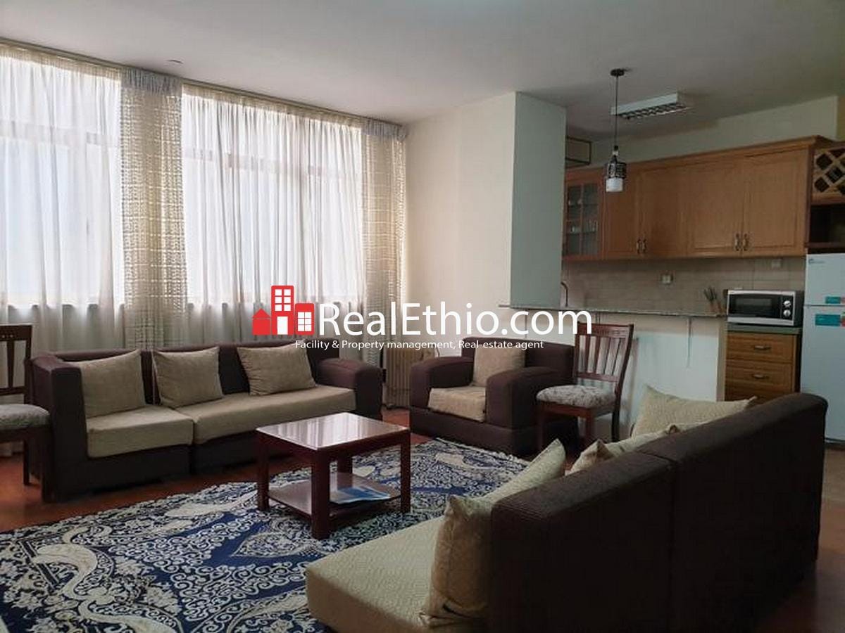 Kazanchis, two bedroom furnished apartment for rent, Addis Ababa