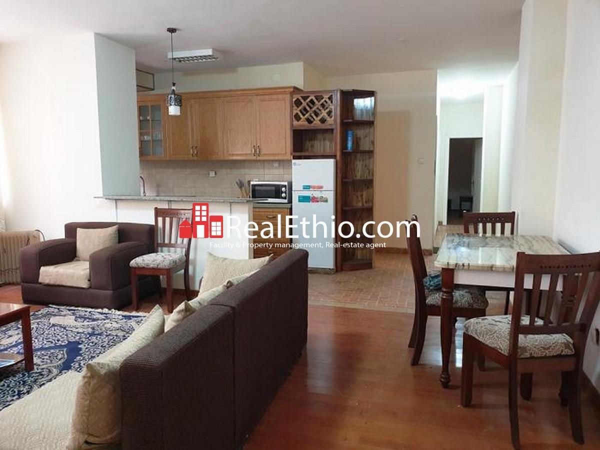 Kazanchis, two bedroom furnished apartment for rent, Addis Ababa