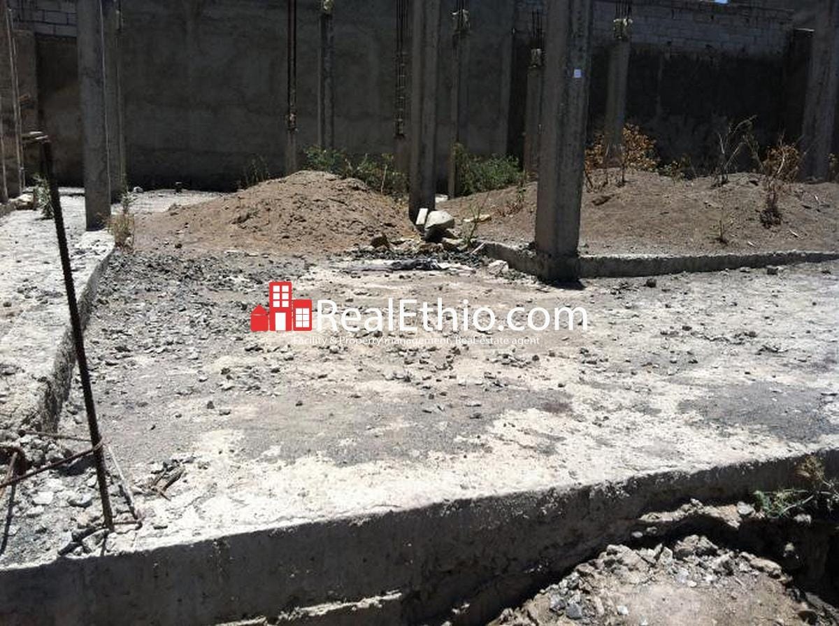 House for sale Foundation completed 140 meter square plot of land for