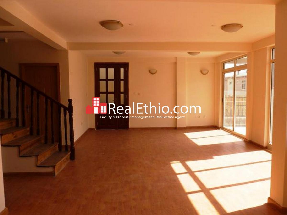 Three bed room ground plus one villa house for rent at Goro, Addis Ababa. Real Ethio