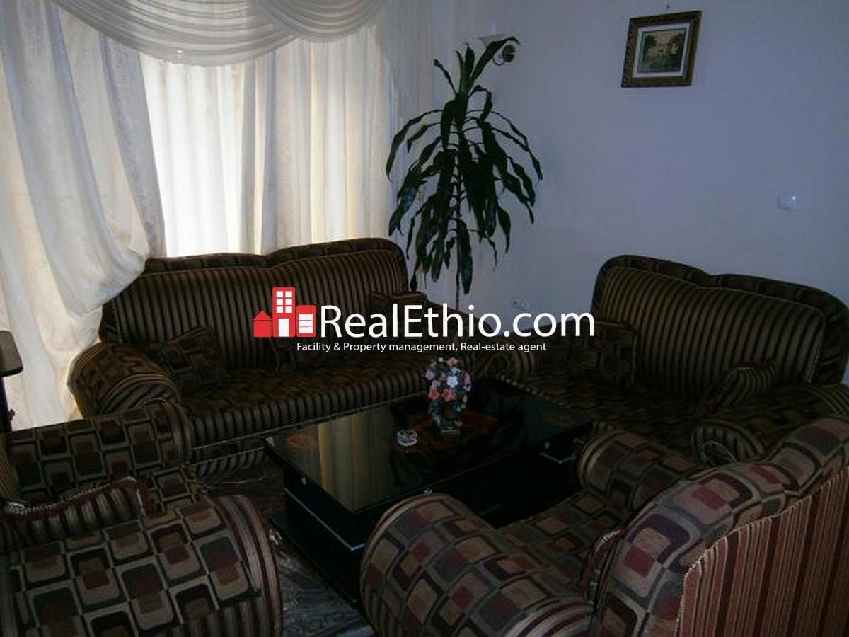 Seven bed room ground plus three furnished house for rent at CMC, Addis