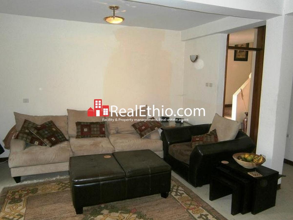 Three bed room ground plus one furnished house for rent at CMC, Addis
