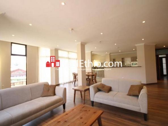 Piazza, furnished 2 bedrooms apartment for rent, Addis Ababa.