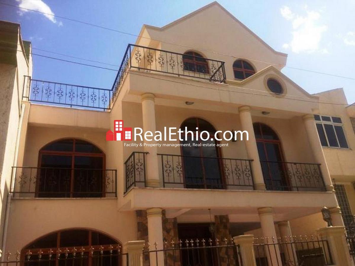 Bole Bulbula, 5 bedrooms ground plus two house for rent, Addis Ababa