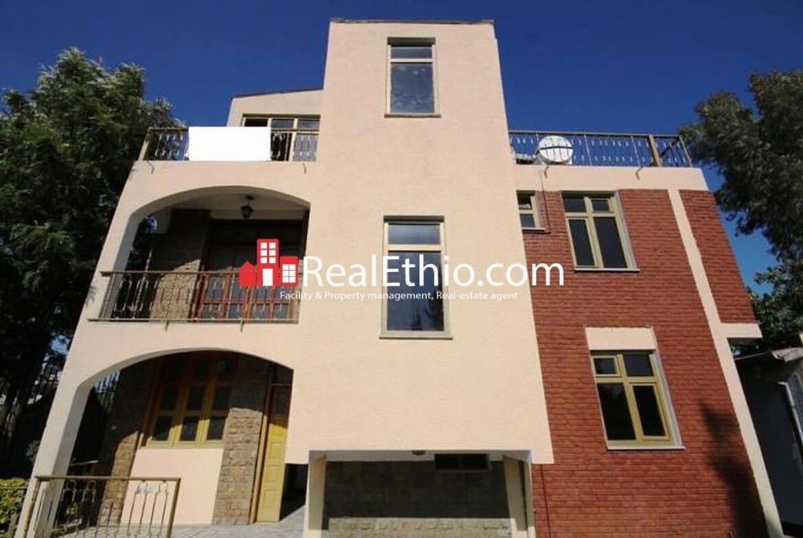 Gerji Mebrat Hail, 5 bed room house for rent, Addis Ababa. Real Ethio