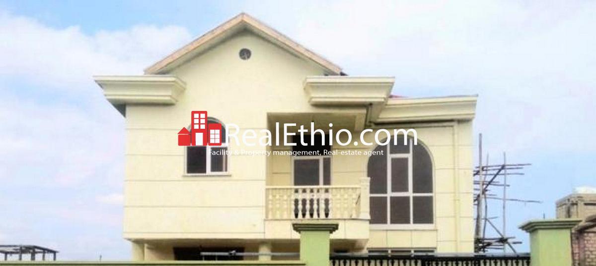 House for rent Debrezeit Bishoftu, Ground plus one four bed rooms