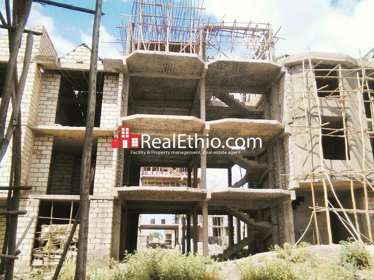 House for sale, Akaki Tulu Dimtu condo site, 72 meter square, Ethiopia. Real Ethio