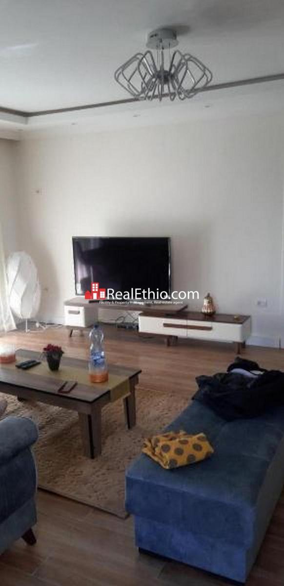 CMC Tsehay Real Estate, 3 bedroom furnished apartment rent, Addis Ababa