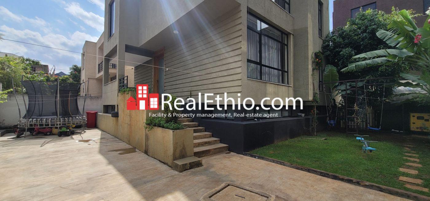 Bole Bulbula, 5 bedrooms fully furnished house for rent, Addis Ababa. Real Ethio