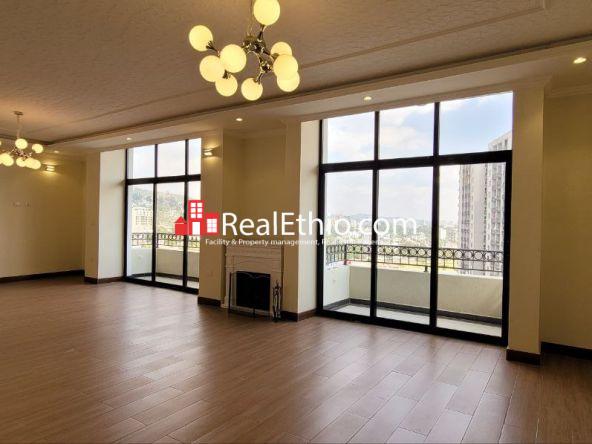 Megenagna, Three Bedrooms penthouse apartment for Rent, Addis Ababa.