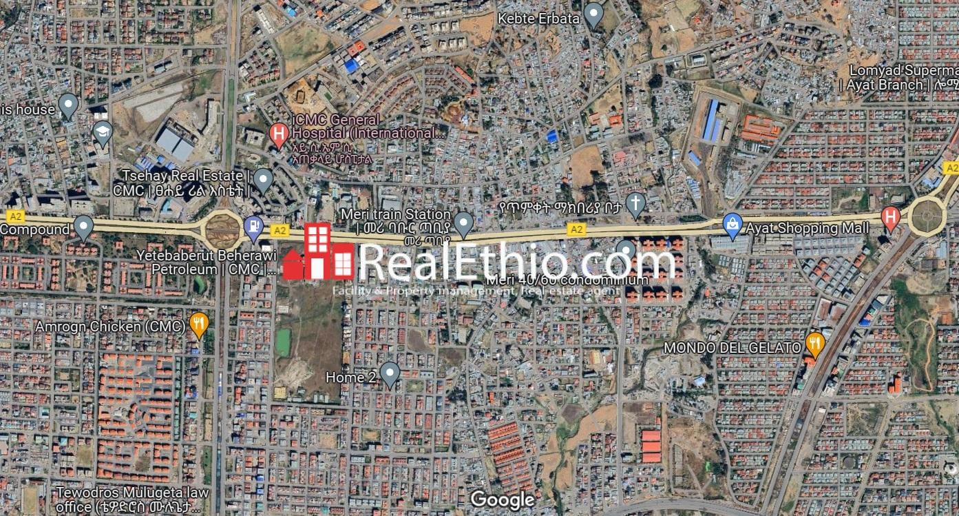 Land for Sale, CMC Meri, Addis Ababa. Real Ethio