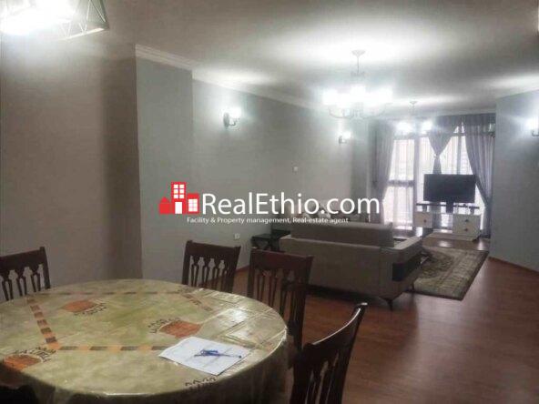 Furnished 3 bedrooms Apartment for Rent, Meskel Square, Addis Ababa.