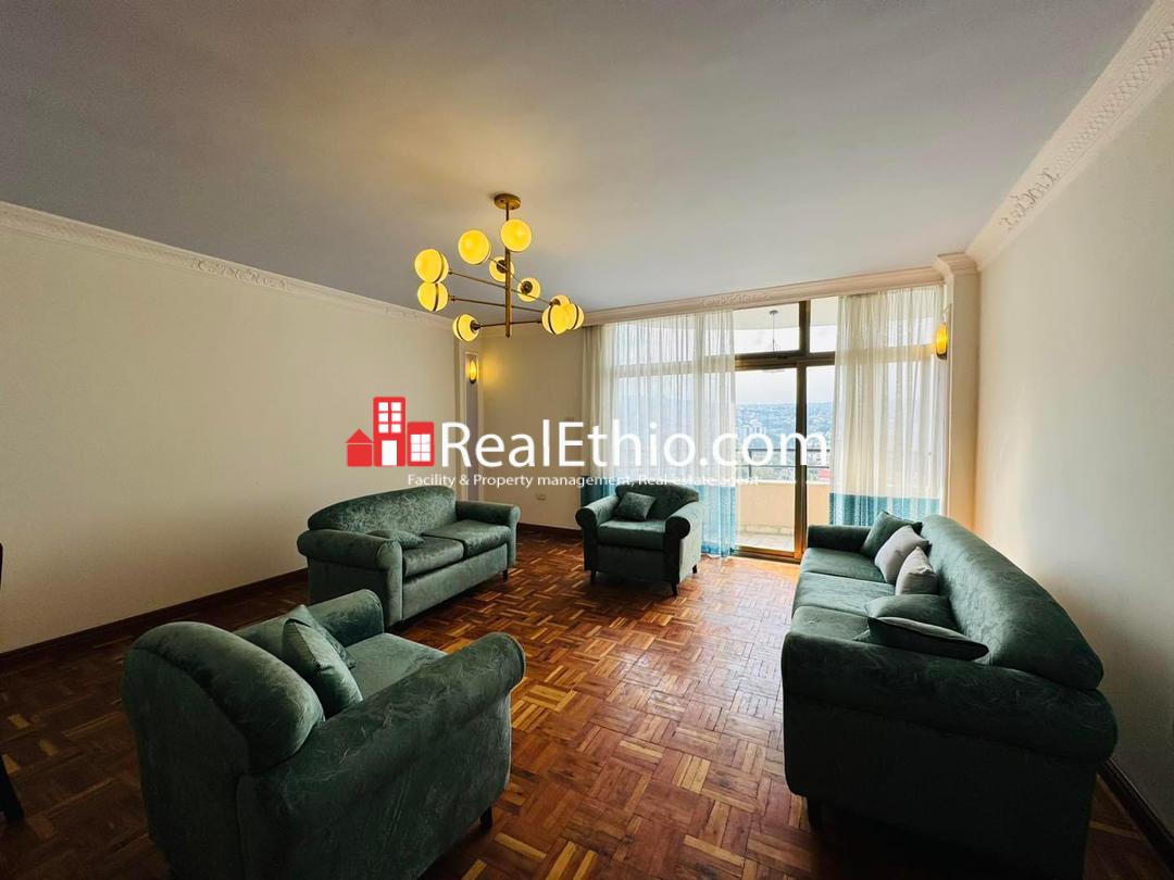 Three bedrooms Furnished Apartment for Rent, Bisrate Gebriel, Addis