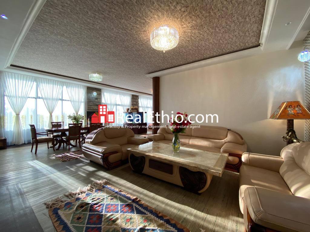 Three bedroom Furnished Apartment for Rent, Kebena Top view, Addis